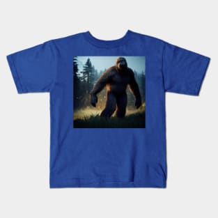 Sasquatch in Nature Kids T-Shirt